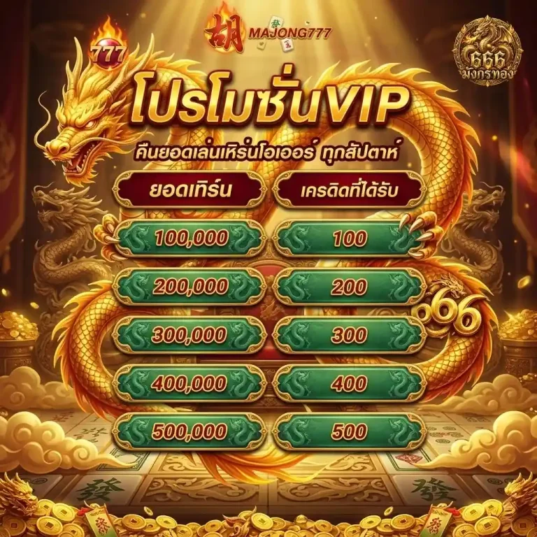 มังกร ทอง 666 โปรโมชั่น
